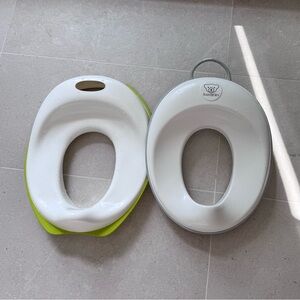 BabyBjörn White and Green Toilet Trainer Set